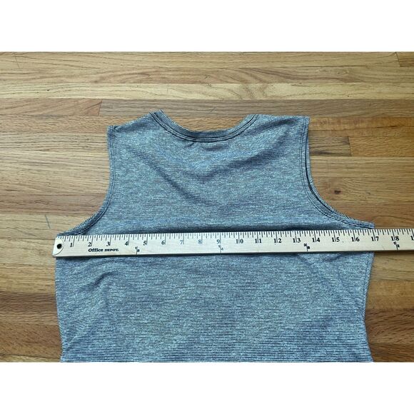 Athleta Women's Dress Long Maxi Side Ruched Side Slit Henley Neck Stretch S Gray - Picture 10 of 10